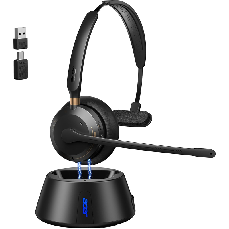 Contact Pickup Mic - Acer Kablosuz Mikrofonlu Kulaklık, İş İçin