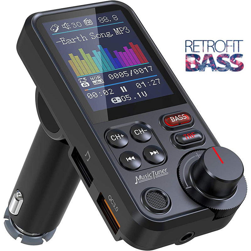 Audio Music To Mp3 - Bluetooth uyumlu araba kablosuz FM verici