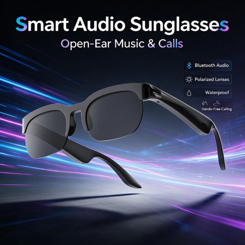 Audio Music Videos - Akıllı Sesli Güneş Gözlüğü Açık Kulaklı