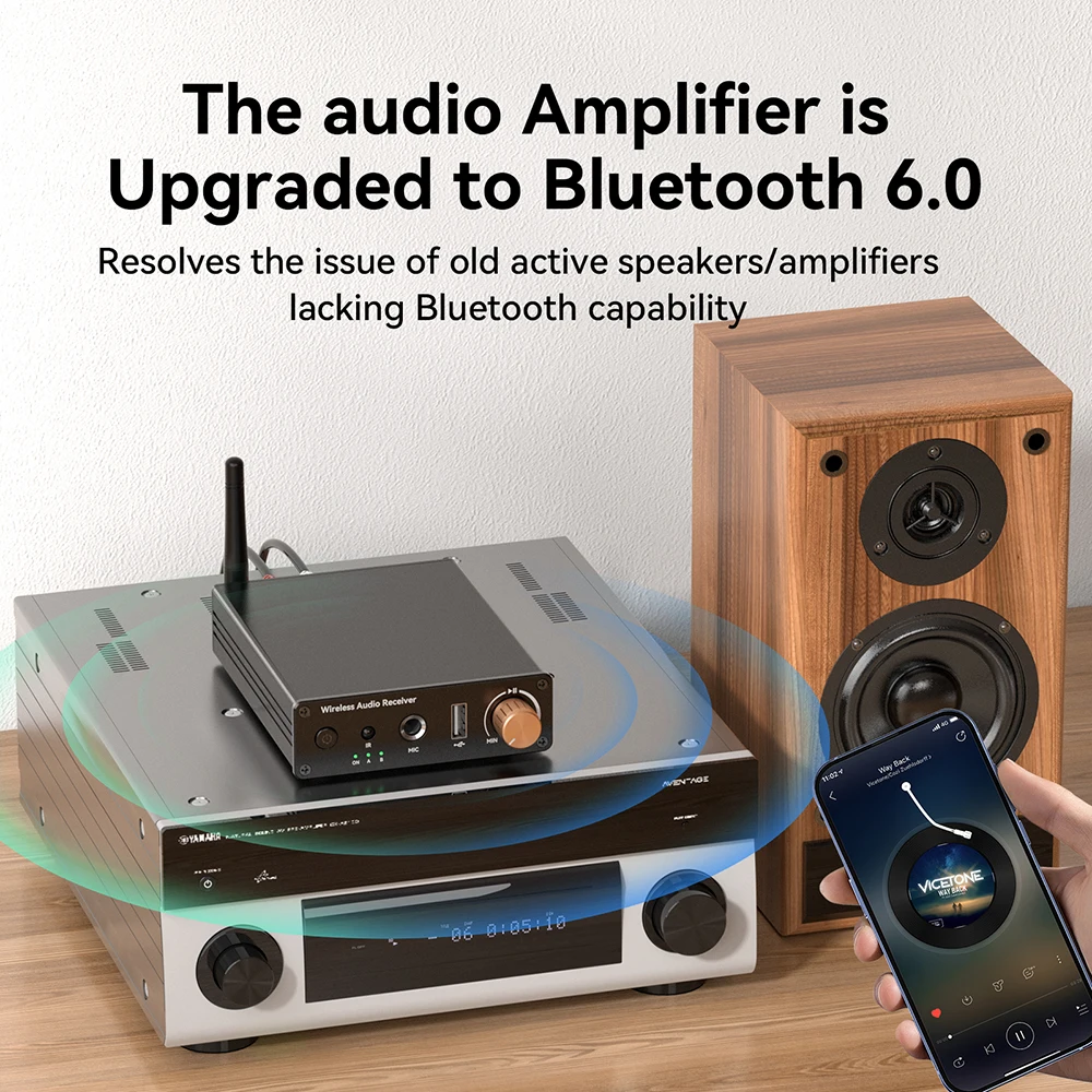 Contact Pickup Mic - Bluetooth uyumlu 6.0 Ses Alıcısı 3.5mm