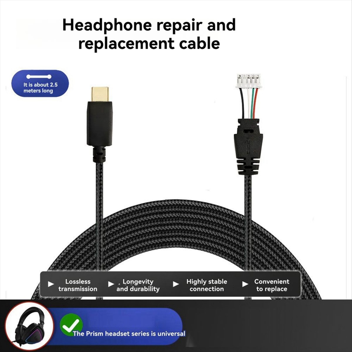 Contact Pickup Mic - DT75 Yeni Gelen Örgülü Kablo, ASUS