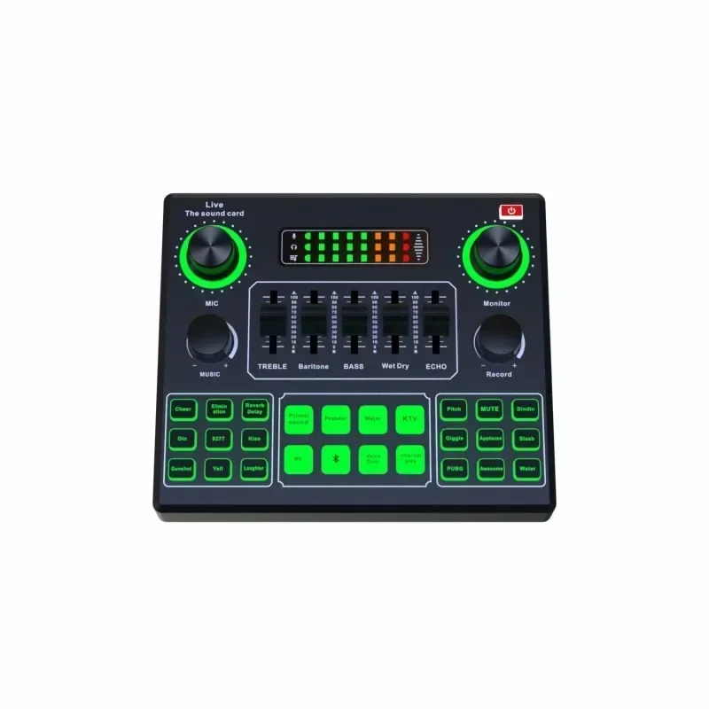 Audio And Music Mixer - V9SJ Harici Ses Mikser Canlı Ses