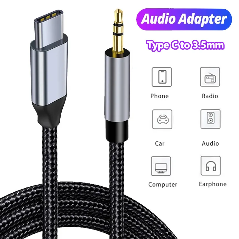 Contact Pickup Mic - AUX Ses Kablosu USB C 3.5mm