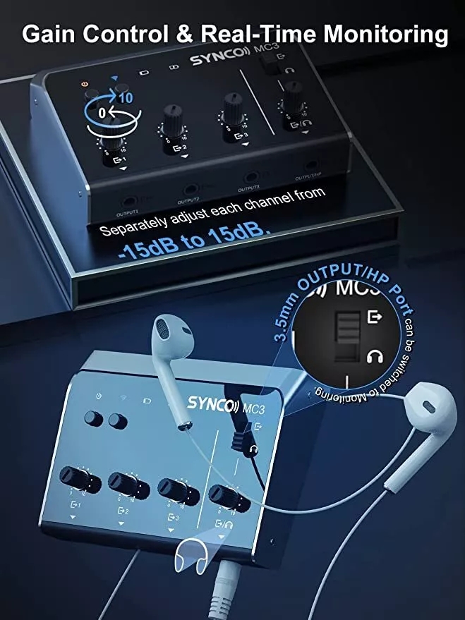Synco MC3 Lite Ses Mikseri 4 K - Audio And Music Mixer incelemesi ve fiyatı