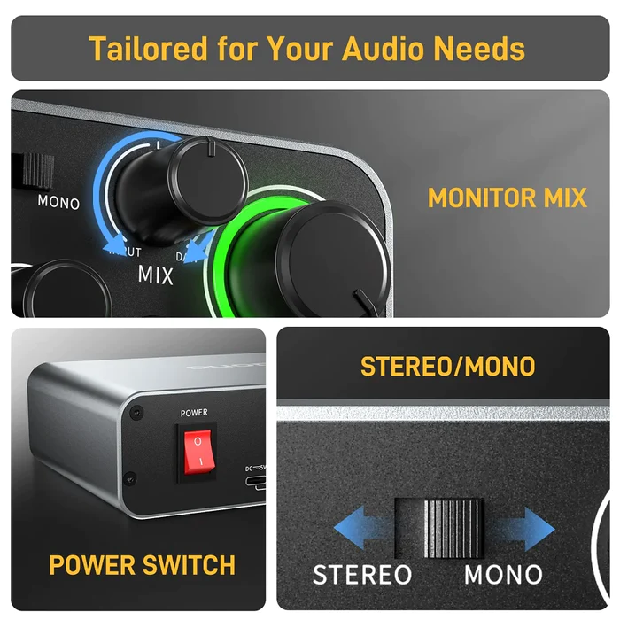 MAONO PS22 Profesyonel Ses Kar - Audio And Music Mixer incelemesi ve fiyatı