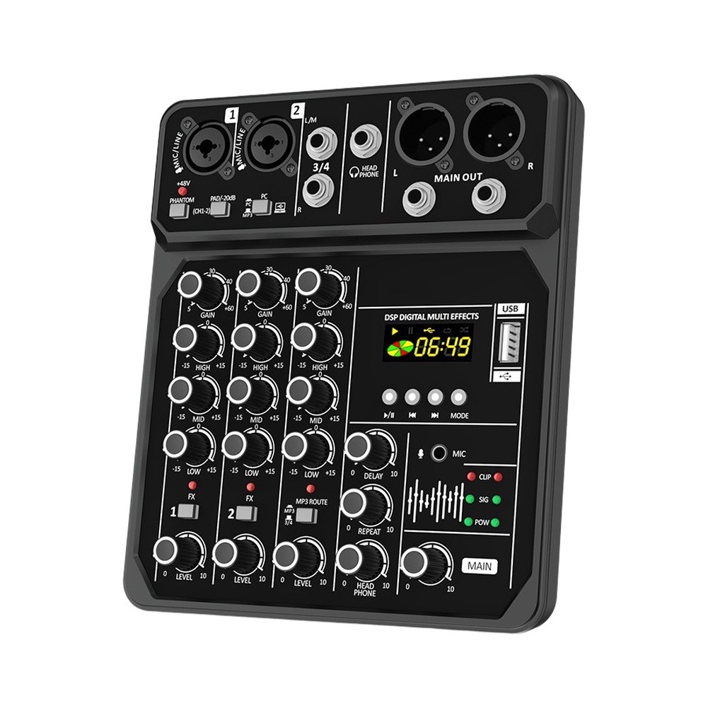 Siyah ABS Gövdeli, 48V Desteği - Audio And Music Mixer incelemesi ve fiyatı