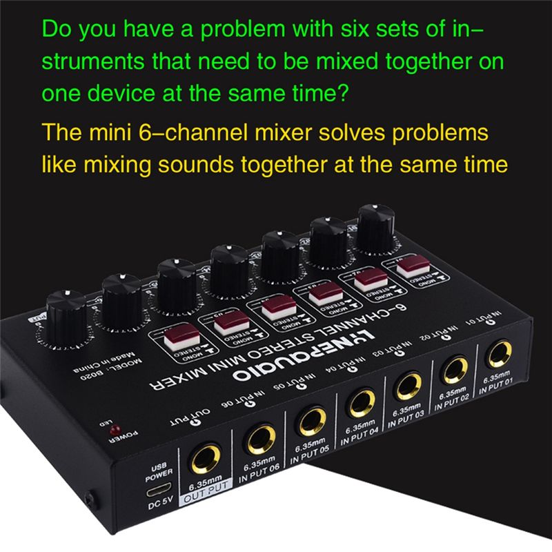 Klasik-Mini 6 Kanallı Stereo S - Audio And Music Mixer incelemesi ve fiyatı