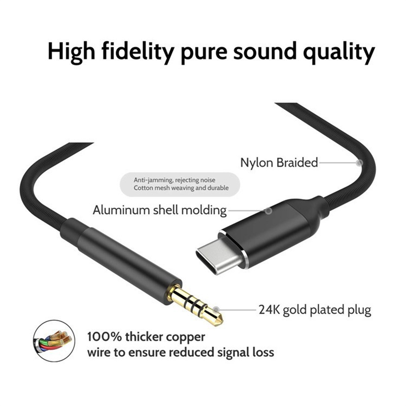 USB Tip C - 3.5mm Aux Ses Kabl - Contact Pickup Mic incelemesi ve fiyatı