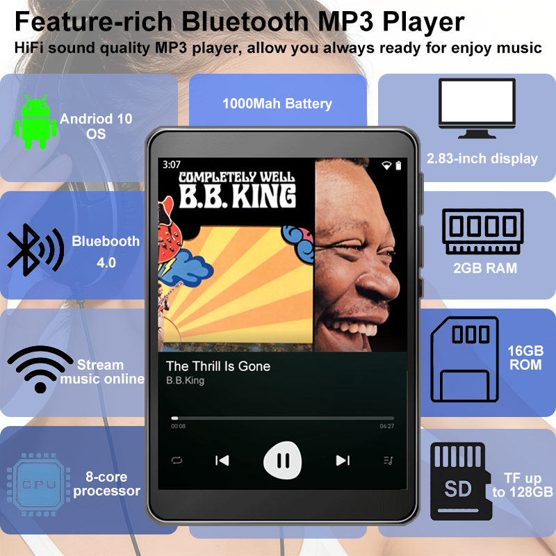 WiFi MP3 Çalar Android 10 Spot - Audio Music Mp3 Downloader incelemesi ve fiyatı